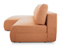 Corner sofa with sleeping function Fimbo L-shaped with container Aragon 56 hydrophobic chenille left-sided