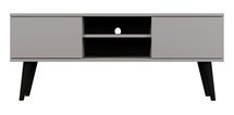 Damally TV cabinet 120 cm gray with black legs