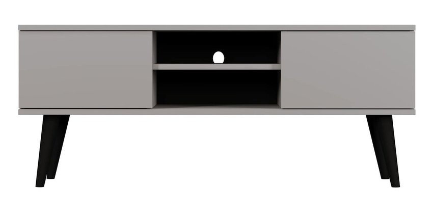 Damally TV cabinet 120 cm gray with black legs