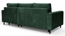 Corner sofa with sleeping function Nalika L-shaped with storage Poso 14 corduroy right-hand side