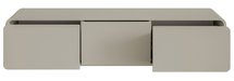 TV cabinet Oro 154 cm with three drawers hanging gray beige