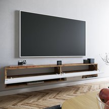 Reflo TV cabinet 31.6x180 cm white/atlantic pine