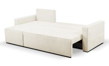 Bismo L-shaped corner sofa bed with storage (Fabric: Asti 25 Suzi 14, Side: Left)