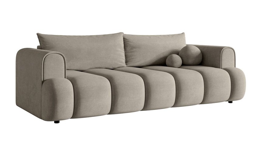 Dandelino three-seater sofa with sleeping function Magic Velvet 2209 velvet