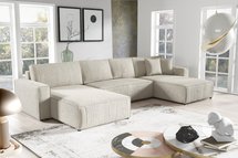 Bazzanese U corner sofa bed (Fabric: Poso 100)