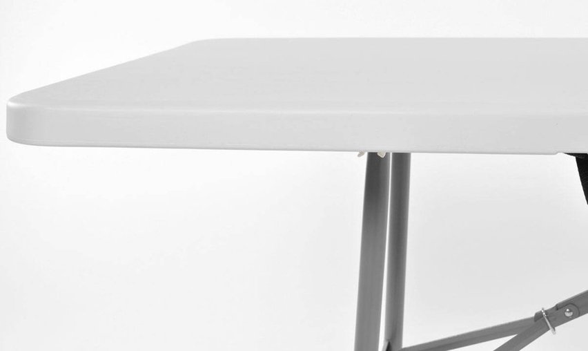 Carrice folding garden table 241 cm white