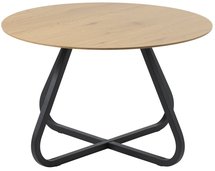 Obleos round table 120 cm oak/black