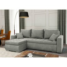 Corner sofa with sleeping function Derkan L (Fabric: Magic Velvet 2217)