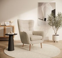 Vence Raven lounge chair, 28 beech legs