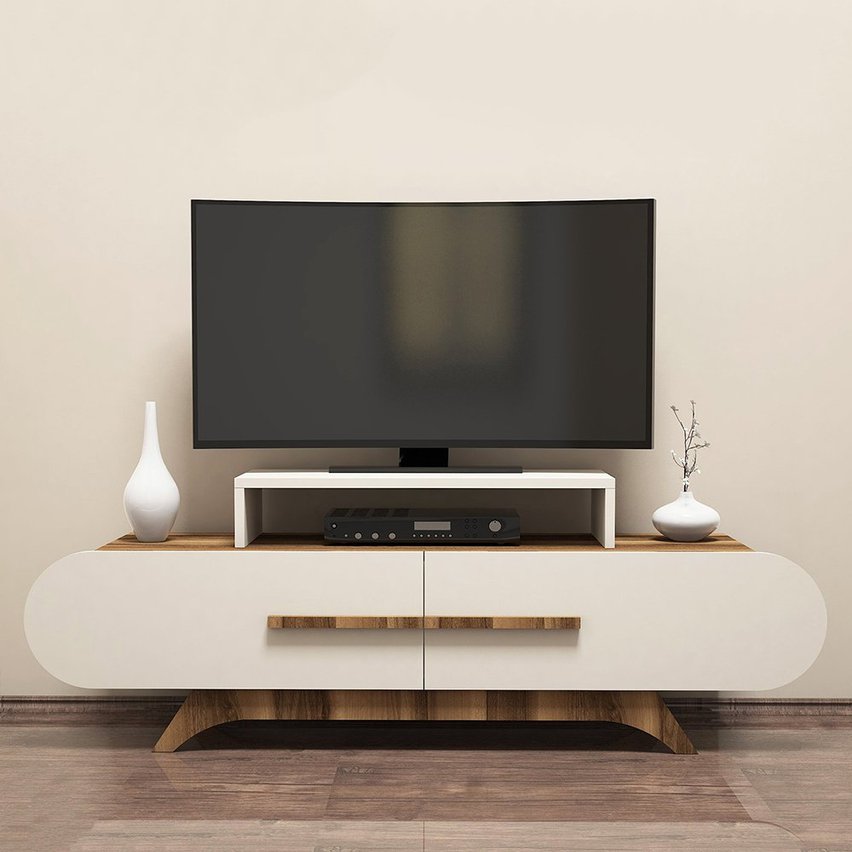 Ovalia TV cabinet 145 cm with cream front