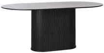 Oval table Gativel 95x180 black oak