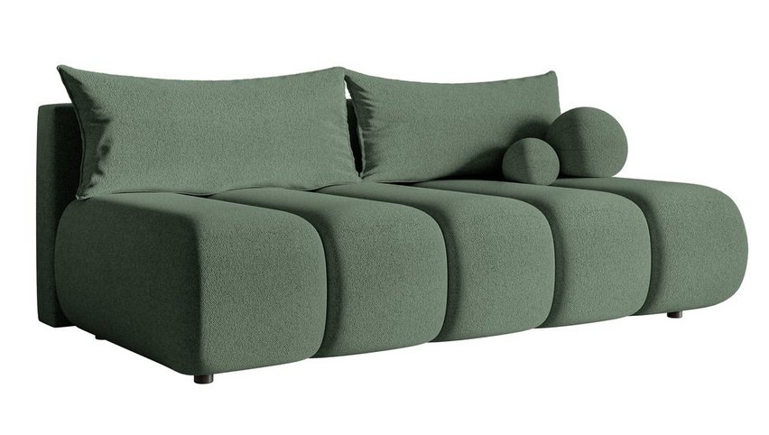 Dandelino Mini three-seater sofa with sleeping function Sicuro 05 chenille