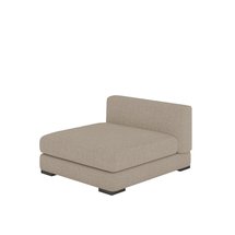 Mia L-shaped modular corner sofa with two poufs (Fabric: Storm 09)