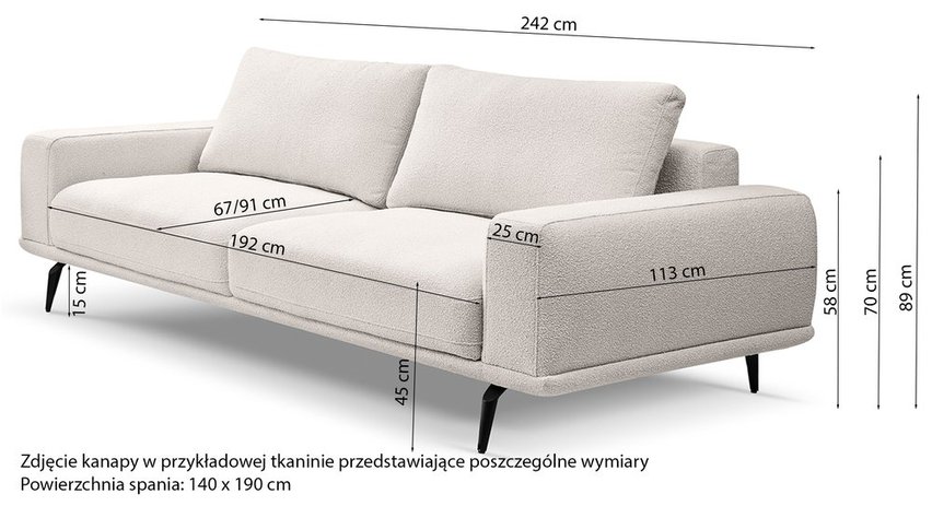 Selline Loop 18 three-seater sofa