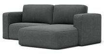 Bissari L-shaped right-hand corner sofa with sleeping function with Perla 35 corduroy container