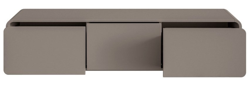 TV cabinet Oro 154 cm with three drawers, hanging, dark beige