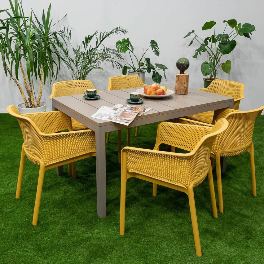 Net Nardi garden chair made of certified yellow material