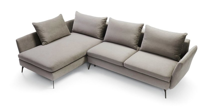 Demisbal corner sofa bed (Fabric: Milton New 14, Side: Right)