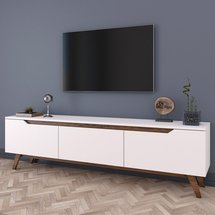 TV cabinet Kanolly white/dark walnut 180 cm