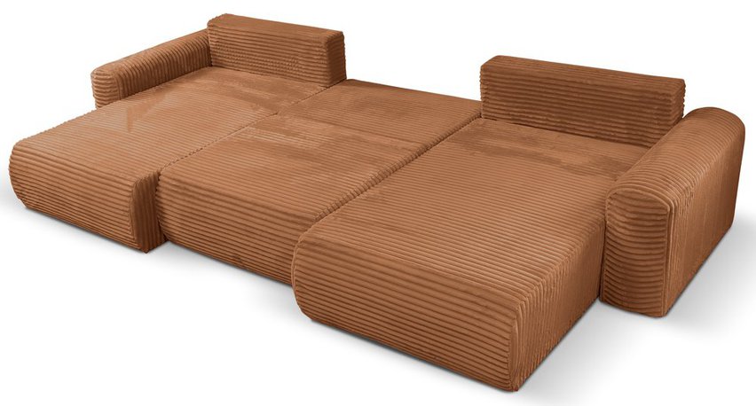 Corner sofa with sleeping function Leo U-shaped Tilia 56 universal