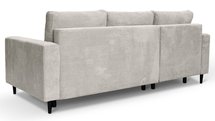 Corner sofa with sleeping function Nalika L-shaped with storage Poso 100 corduroy left-hand side