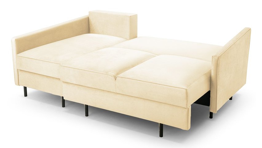 Corner sofa with sleeping function Rosilli L-shaped with container left side Monolith 04