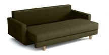 Lartes three-seater sofa bed with storage (Fabric: Monolith 38, Legs: Natural)