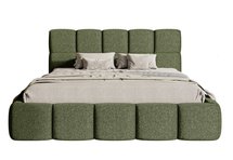 Upholstered bed 160x200 cm Cloudy with container olive Toronto 13