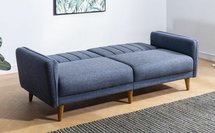 Rallion three-seater sofa bed linen blue