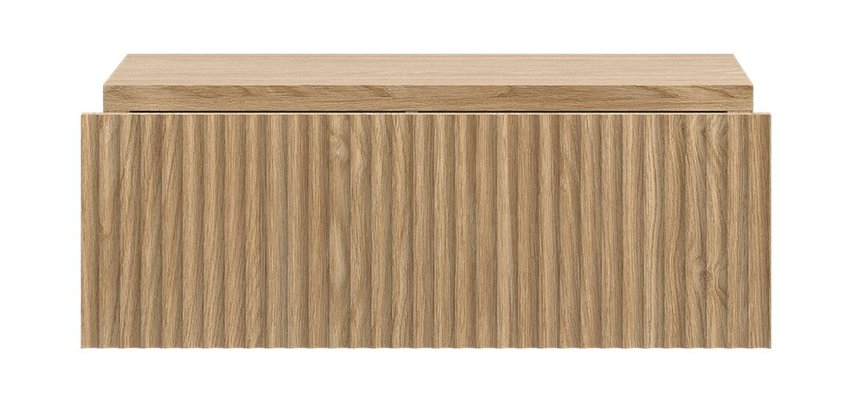 Nolie bedside table with a drawer, hanging 50 cm, Oiled Oak