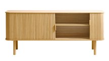 TV cabinet Nezka lamellas natural oak