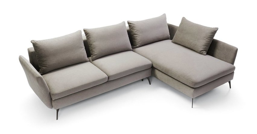 Demisbal corner sofa bed (Fabric: Milton New 14, Side: Left)