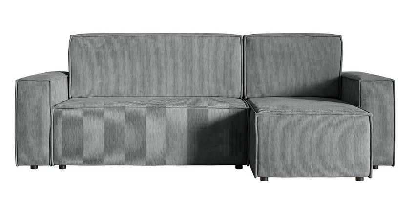 Copertino L-shaped corner sofa with sleeping function with Element 24 universal container