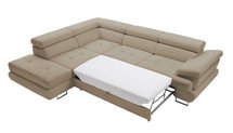 Corner sofa with sleeping function Zarano (Fabric: Element 06, Side: Right)