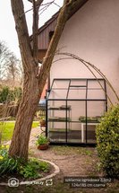 3-section greenhouse, 2.3 m2, aluminum