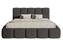 Upholstered bed 160x200 cm Cloudy with storage, graphite Toronto 16