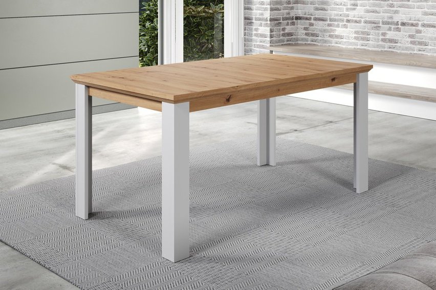 Vianicalize Dining Table 160x90cm Light Grey/Artisan Oak