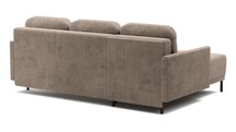 Hamiel L-shaped extendable corner sofa with container universal Poso 02 corduroy