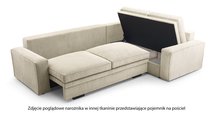 Figline L-shaped corner sofa with sleeping function with Onega 11 container in hydrophobic fabric, right-hand side