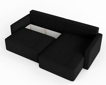 Corner sofa with sleeping function Haldi L-shaped with storage Poso 135 corduroy universal