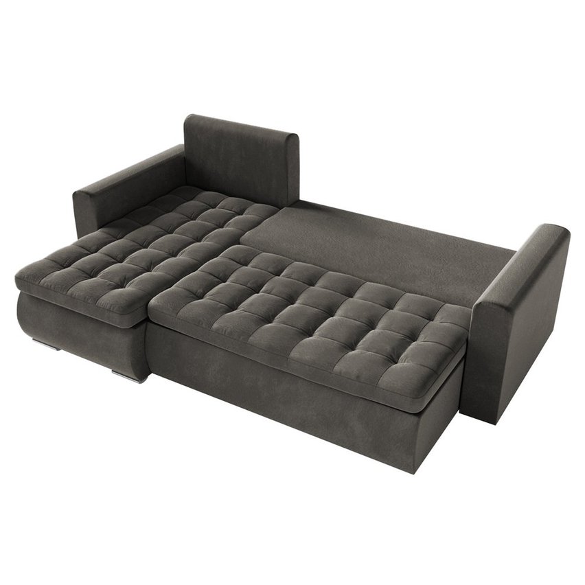 Corner sofa with sleeping function Derkan L (Fabric: Riviera 95)