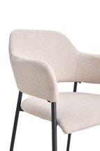 Upholstered chair with armrests Azhai beige