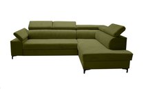 Tazzola L-shaped corner sofa bed with storage (Fabric: Manila 34, Side: Right)