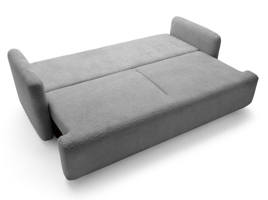 Lambina three-seater sofa with Abriamo 07 boucle container