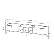 Robera TV cabinet 180 cm oak