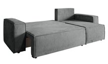 Copertino L-shaped corner sofa with sleeping function with Element 24 universal container