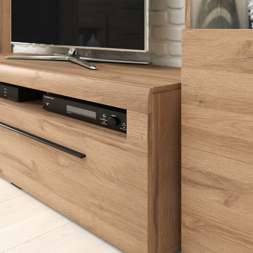 Juven TV cabinet 160 cm (Couleur de variante: Grandson Oak, Éclairage: Non)