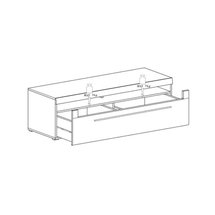 Juven TV cabinet 160 cm (Couleur de variante: Grandson Oak, Éclairage: Non)