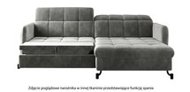 Clainlo corner sofa bed with storage (Fabric: Kronos 07, Side: Right)