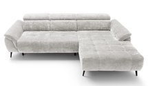 Corner sofa with sleeping function Mamutio L-shaped Aphrodite 19 chenille right-hand side